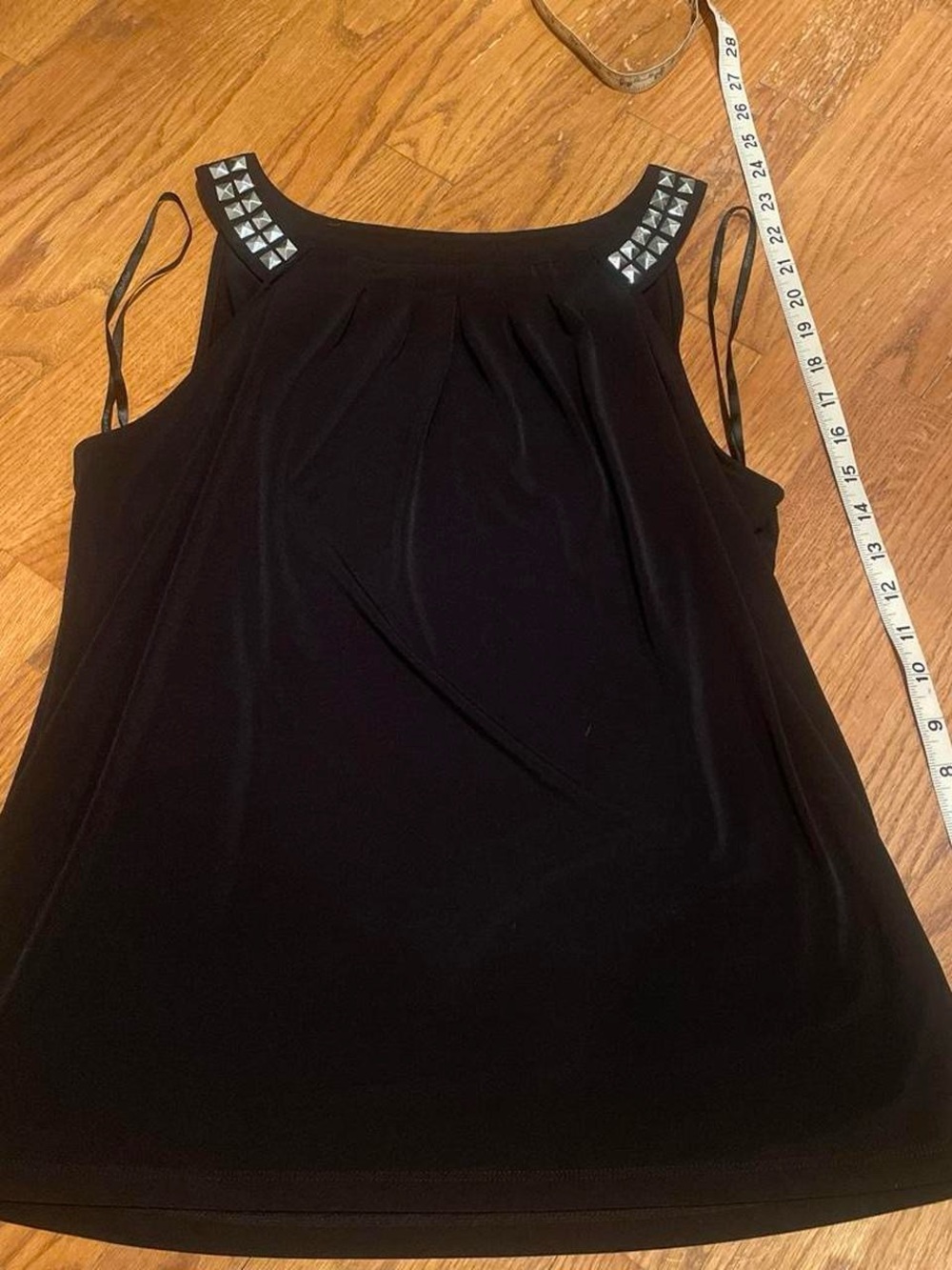 Calvin Klein Black Stud-Detail Sleeveless Camisole